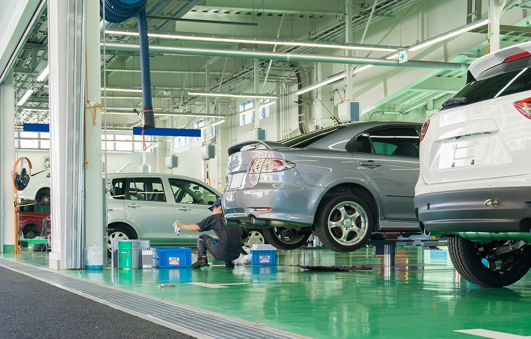 車の整備工場